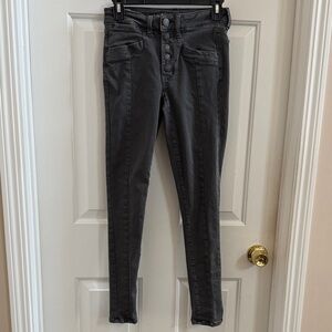 American Eagle Next Level Stretch Hi-Rise Skinny Gray Jeans